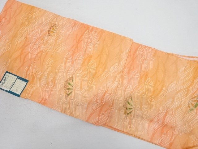 JAPANESE KIMONO / UNUSED KOMON / WHEEL & WAVE
